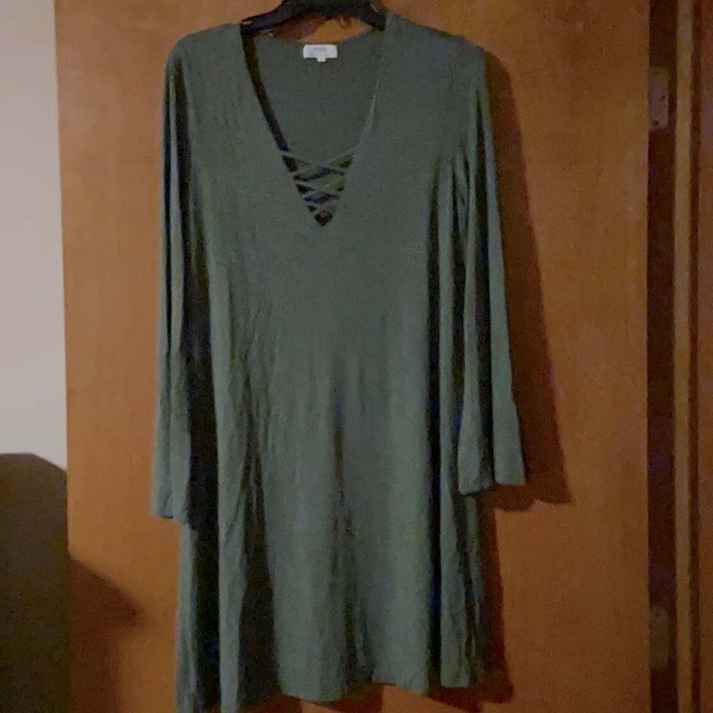 EUC Piko Olive green dress